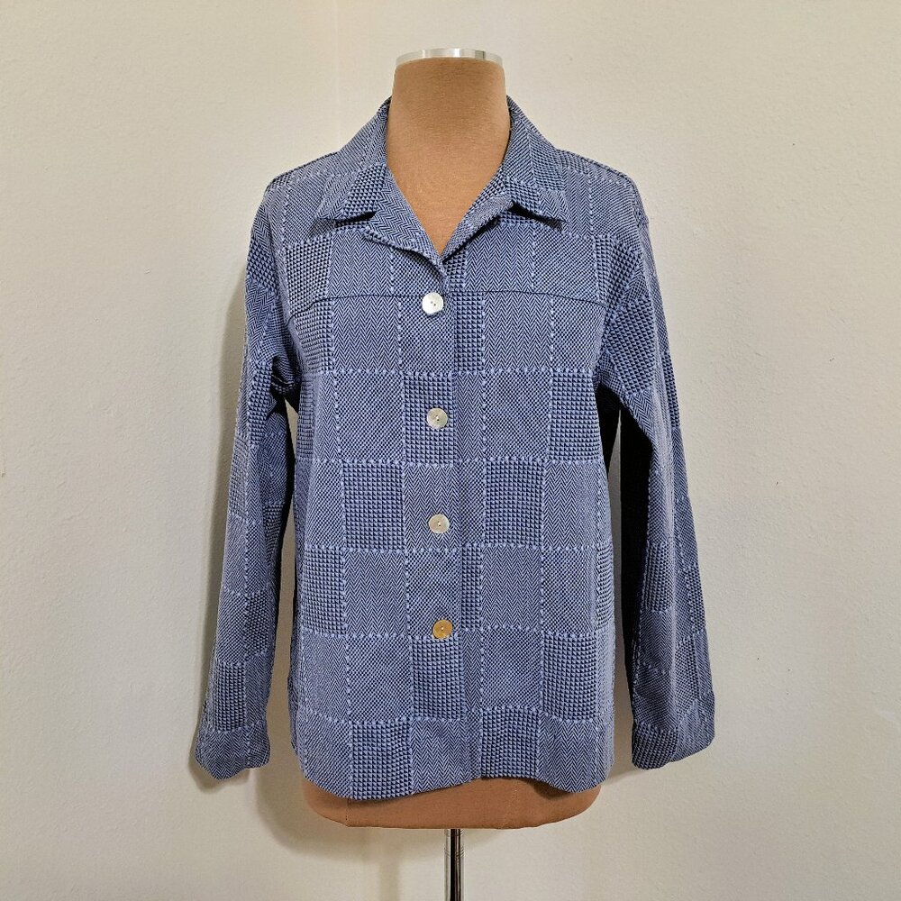 Coldwater Creek Women's Blazer Jacket Long Sleeve Blue Color Size L